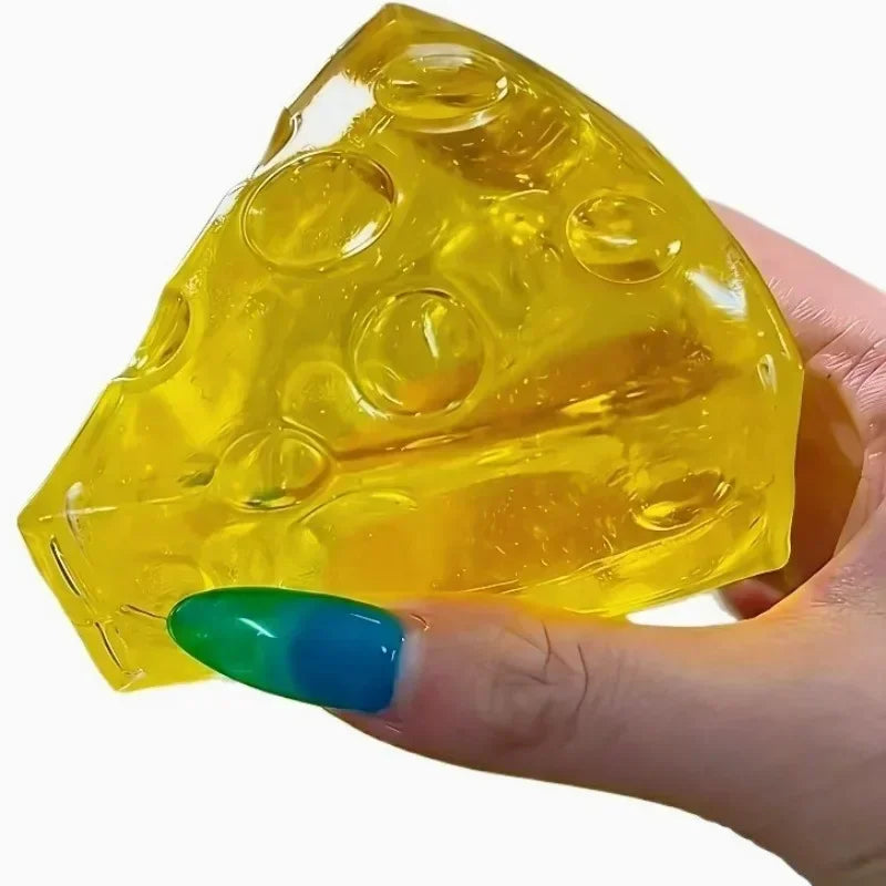 Squishy Mochi Cheese Fidget Toy for Stress Relief