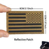 Reflective American Flag Tactical Patch with Glow-in-the-Dark Detail
