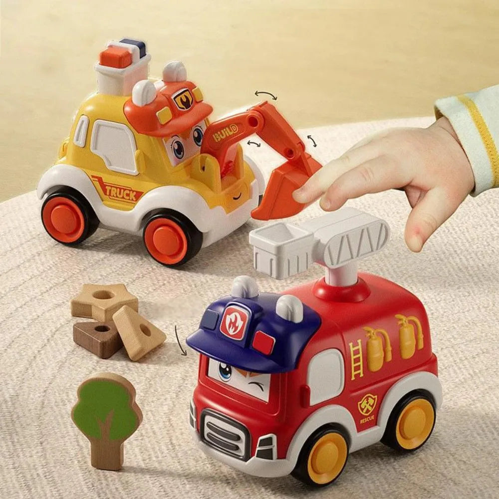 Toddler Press and Go Toy Vehicles Set