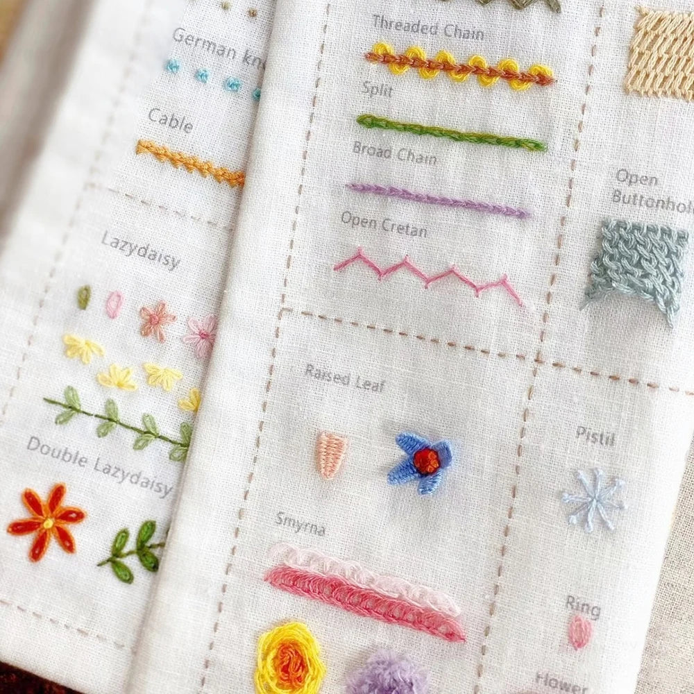 Hand Embroidery Stitches Guide Book for Beginners