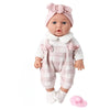 Lifelike 12" Reborn Baby Doll with Pink Outfit and Pacifier