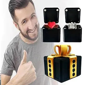 Annoying Present Prank Box with Pop-Up Middle Finger