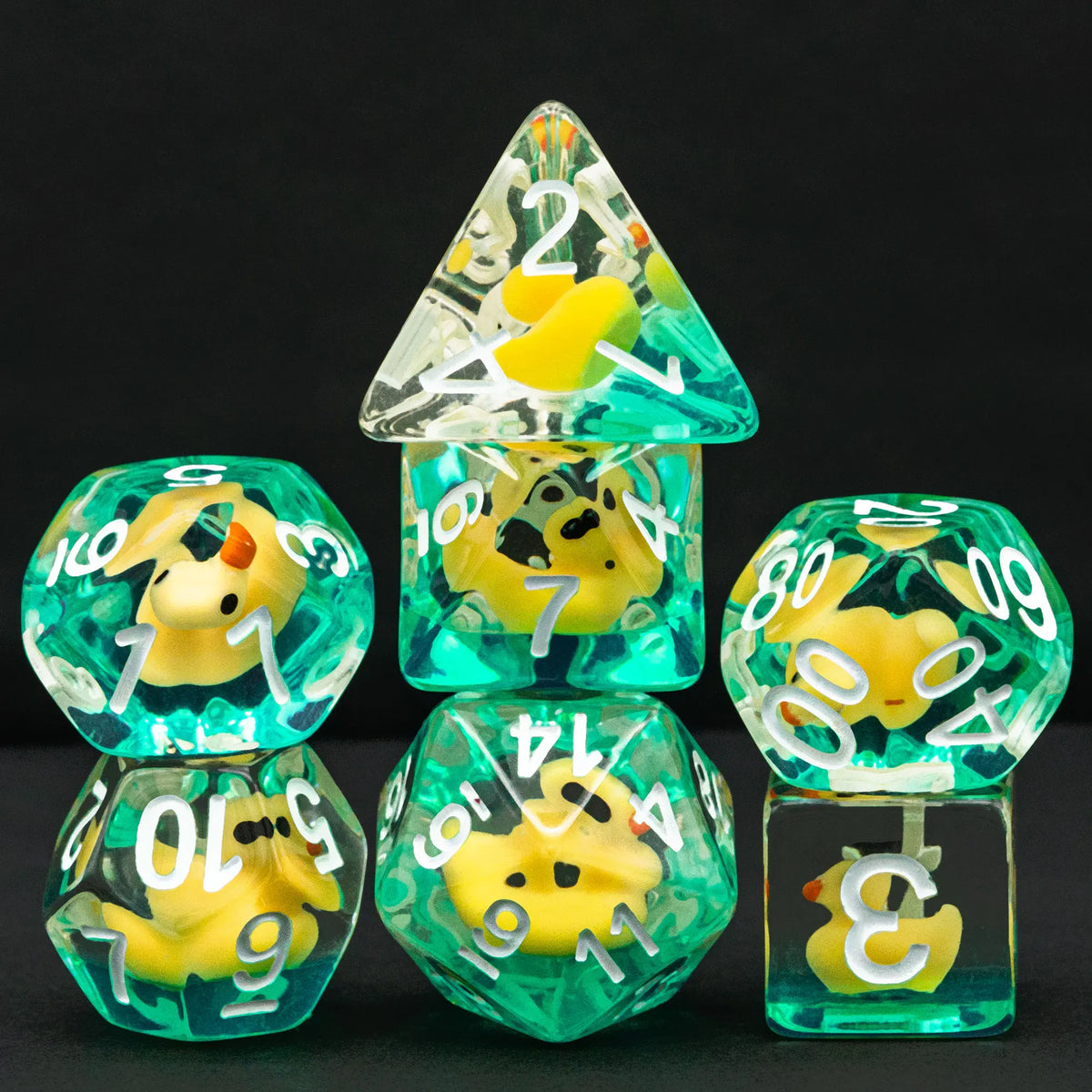 Cute Animal Resin Polyhedral Dice Set