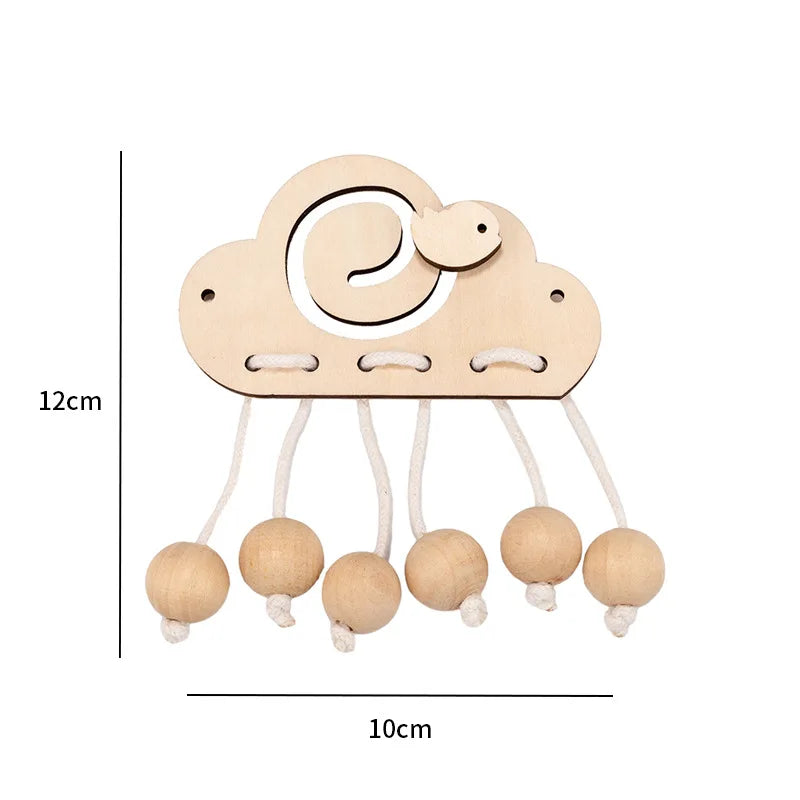 Montessori Wooden Busy Board Parts DIY Sensory Activity Set