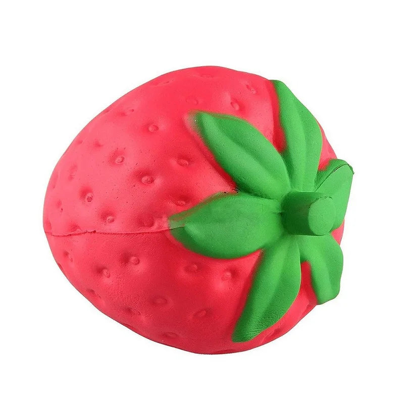 Giant Strawberry Squishy Stress Relief Toy – Soft Sensory Fidget for Calm & Relaxation