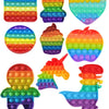 Rainbow Pop Fidget Toy – Large 20cm Squishy Sensory Stress Relief for Kids & Adults