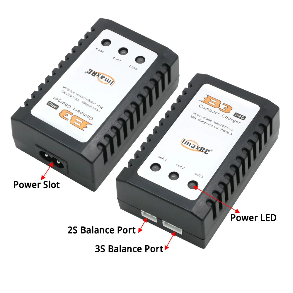 iMax B3 Pro Compact AC Balance Charger for 2S/3S LiPo Batteries