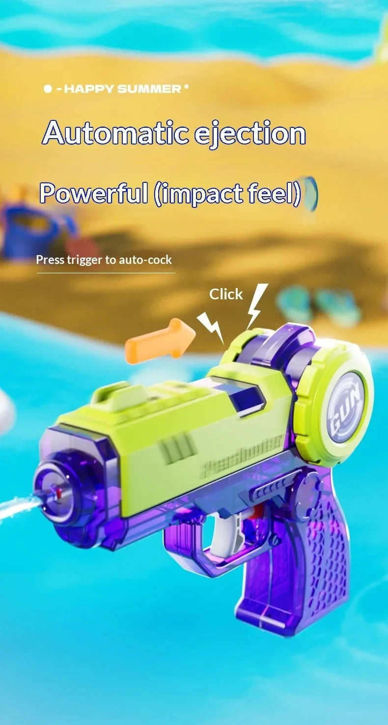 Jump Chamber Press Water Gun for Kids