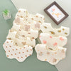 Unisex Newborn Baby Bibs Set with Burp Cloths