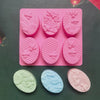 Bee-Shaped Silicone Soap Mold – 6 Cavity DIY Craft Mold