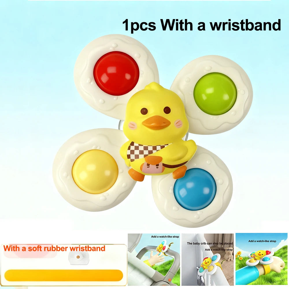 Suction Cup Spinner Toy for Baby Bath & Play