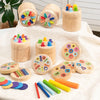 Wooden Montessori Color Sorting Toy for Toddlers