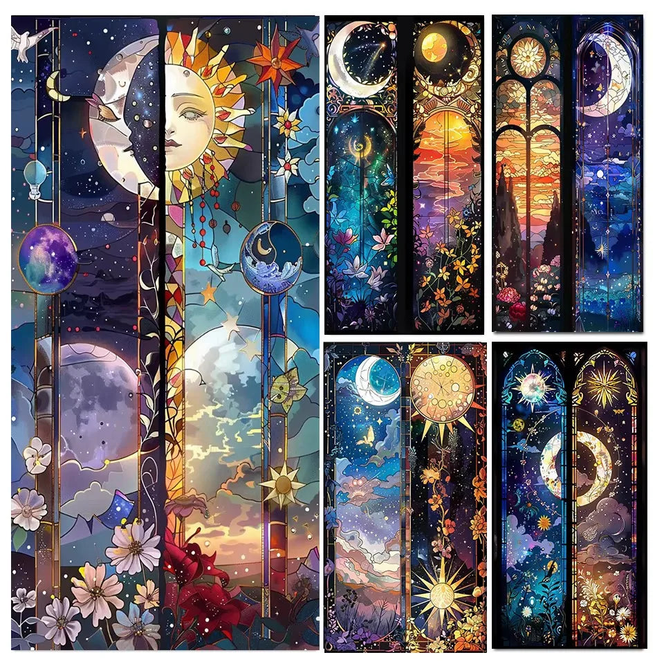 5D Diamond Painting Kit – Sun & Moon Landscape Art