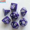 Colorful Pearl Polyhedral Dice Set for Tabletop RPGs