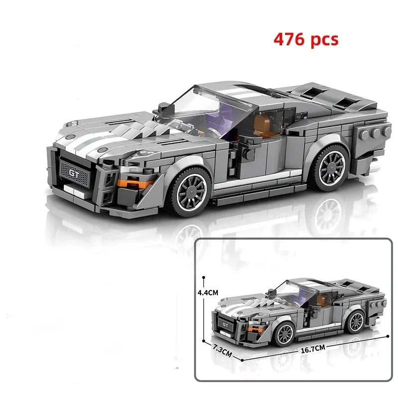 Supercar Model Building Block Kit