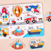 Wooden Alphabet & Number Peg Puzzles for Toddlers