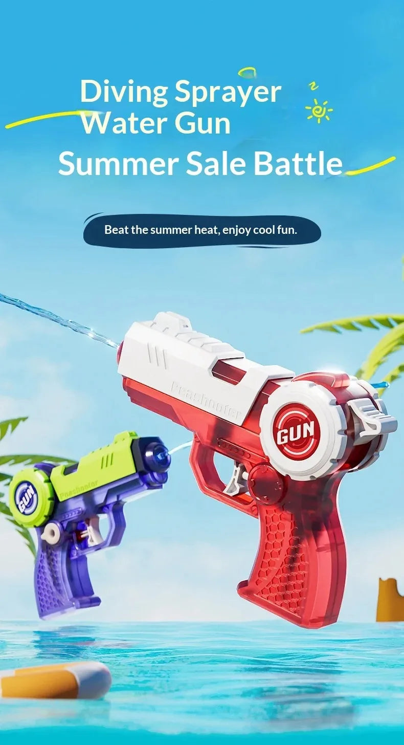 Jump Chamber Press Water Gun for Kids