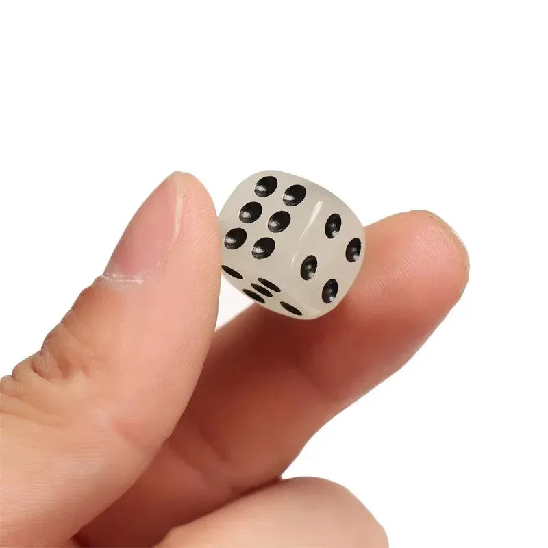 Glow-in-the-Dark Acrylic Dice Set for Games and Parties