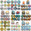 An assortment of 8 diamond painting coasters featuring various floral and nature designs with metal holders.