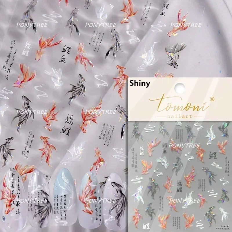 Ocean-Inspired Nail Art Sticker Set