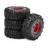 1/18 RC Crawler Metal Beadlock Wheel and Tire Set (4 pcs)