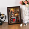 DIY Miniature Book Nook Kit - Retro Wooden Dollhouse Shelf Decor
