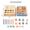 Wooden Color Shape Sorter with Drawer Box – Montessori Learning Toy