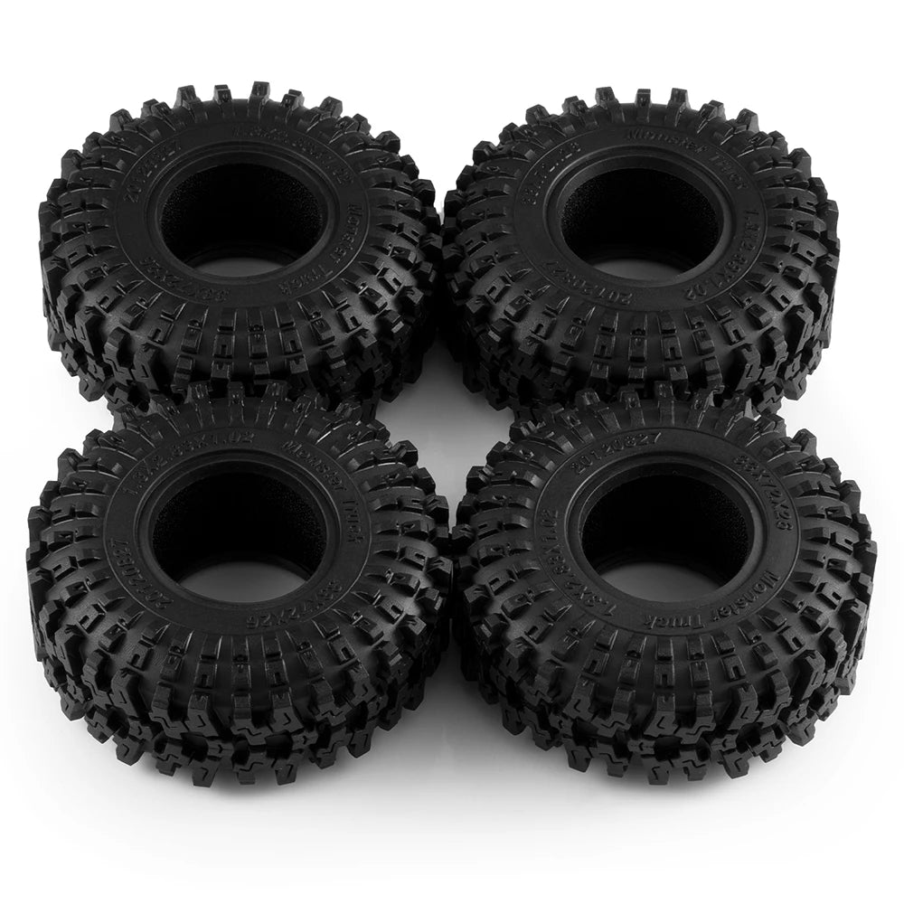 1.3" Mud Terrain Tires for RC Crawler (4-Pack)