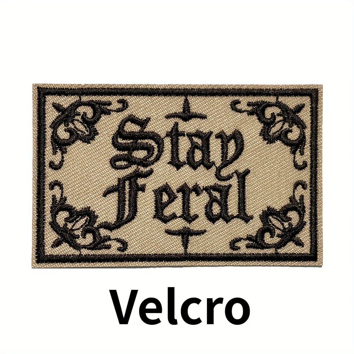 Stay Feral Embroidered Iron-On Patch