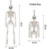 Folded size of a white skeleton prank can with realistic chip design