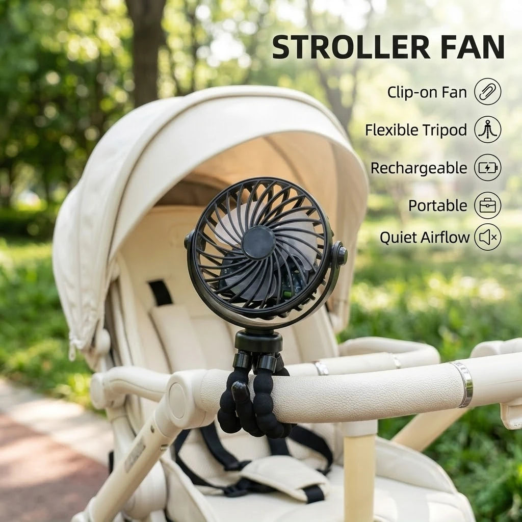 Flexible Mini USB Fan with Tripod Stand