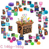 A collection of colorful squishy fidget toys and blind boxes in various shapes and colors.