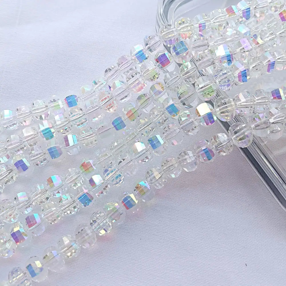 8mm Glass Watermelon Loose Beads for Jewelry Making (50-Pack)
