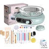 Compact Pottery Wheel Craft Kit with Tools and Paints