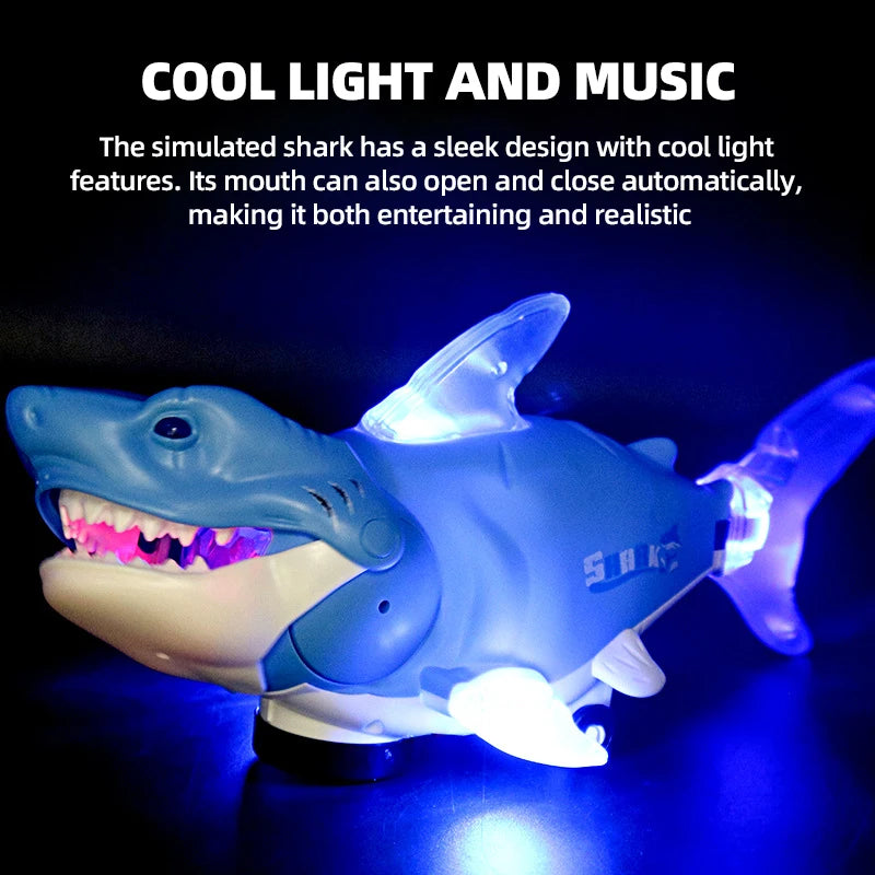 Interactive Electric Shark Toy with Music and Lights