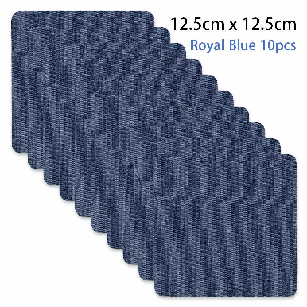 Iron-On Denim Patches for Jeans Repair & DIY Crafts