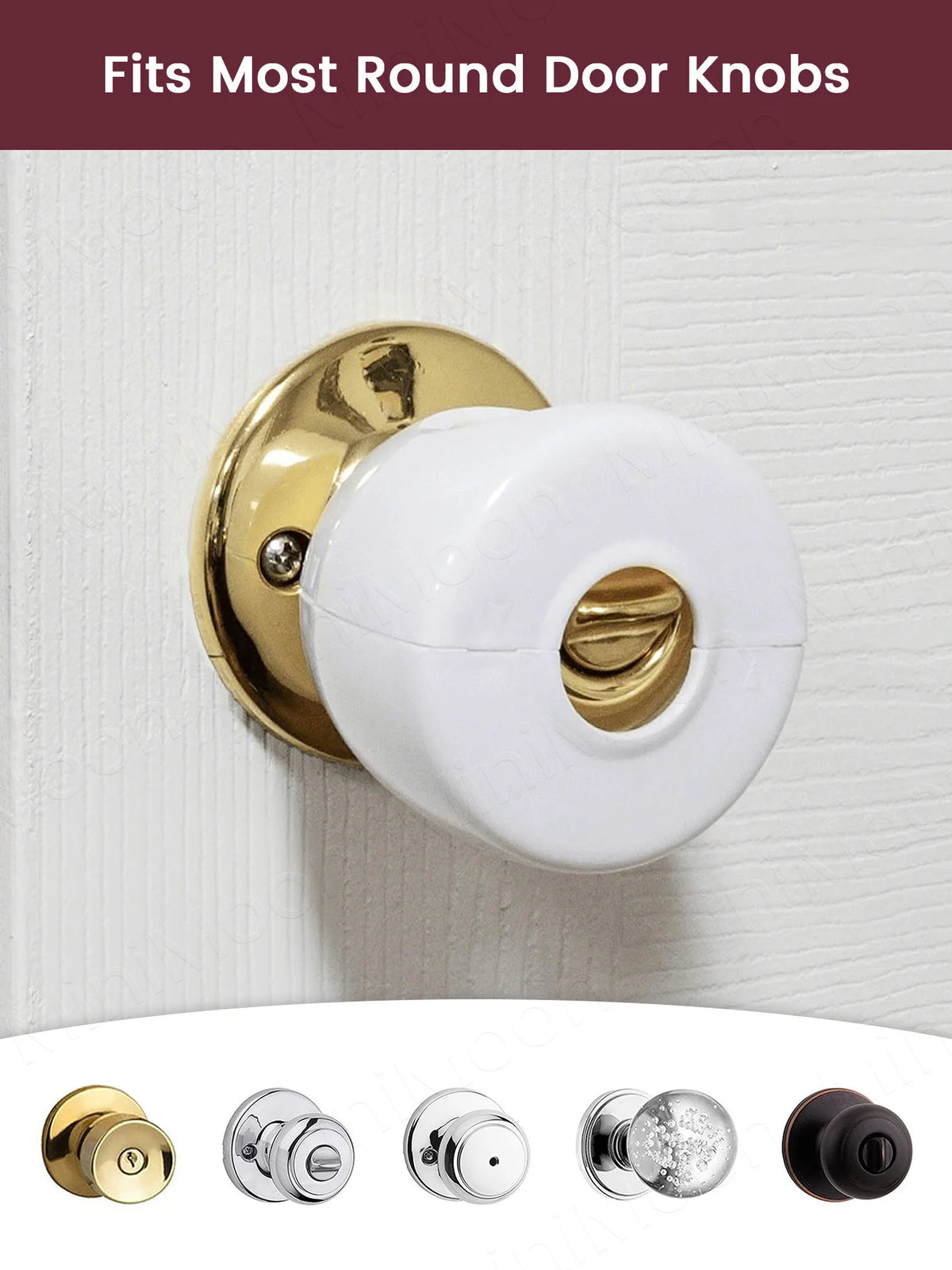 Baby Proof Door Knob Covers for Round Handles