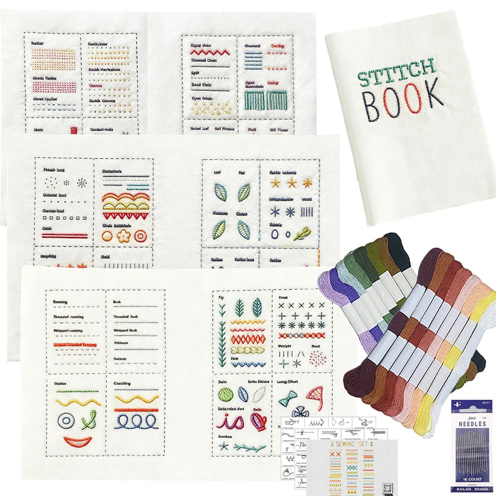 Hand Embroidery Stitches Guide Book for Beginners