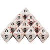 Opaque White Polyhedral Dice Set with Blood Effect for Tabletop RPGs