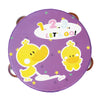Wooden Handheld Tambourine for Kids with Colorful Cartoon Design
