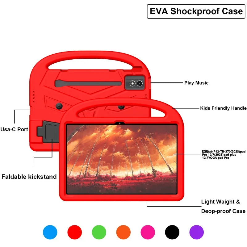Kids Cute Sparrows EVA Tablet Case for Lenovo 12.7" Models