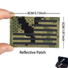 Reflective American Flag Tactical Patch with Glow-in-the-Dark Detail
