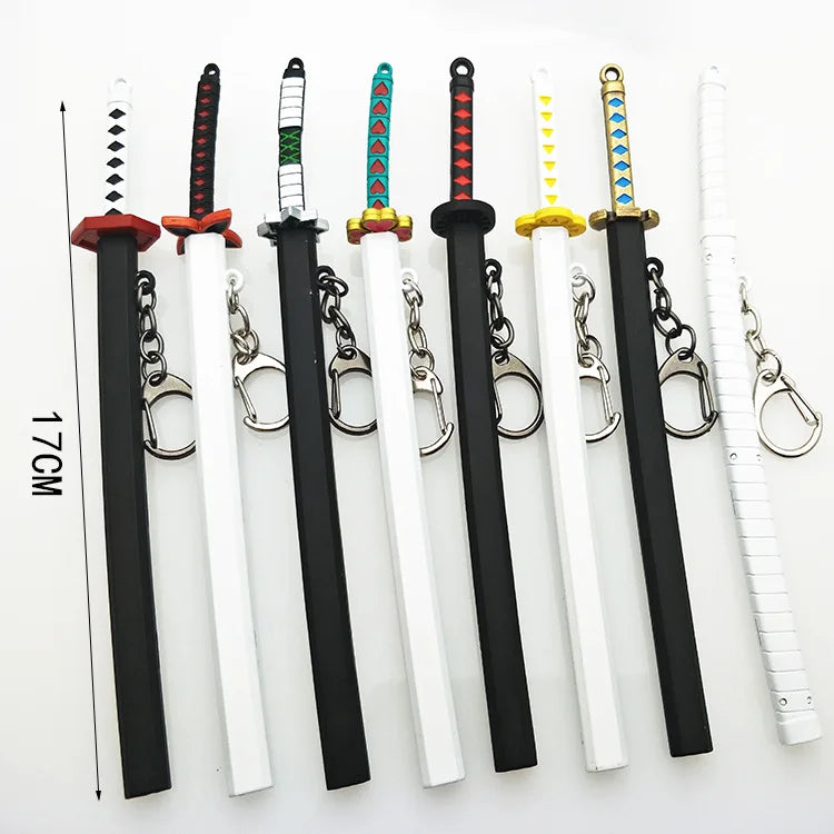 Metal Demon Slayer Katana Replica – Tanjiro Inspired Mini Samurai Sword