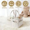 Corduroy Baby Diaper Caddy Organizer with Dividers