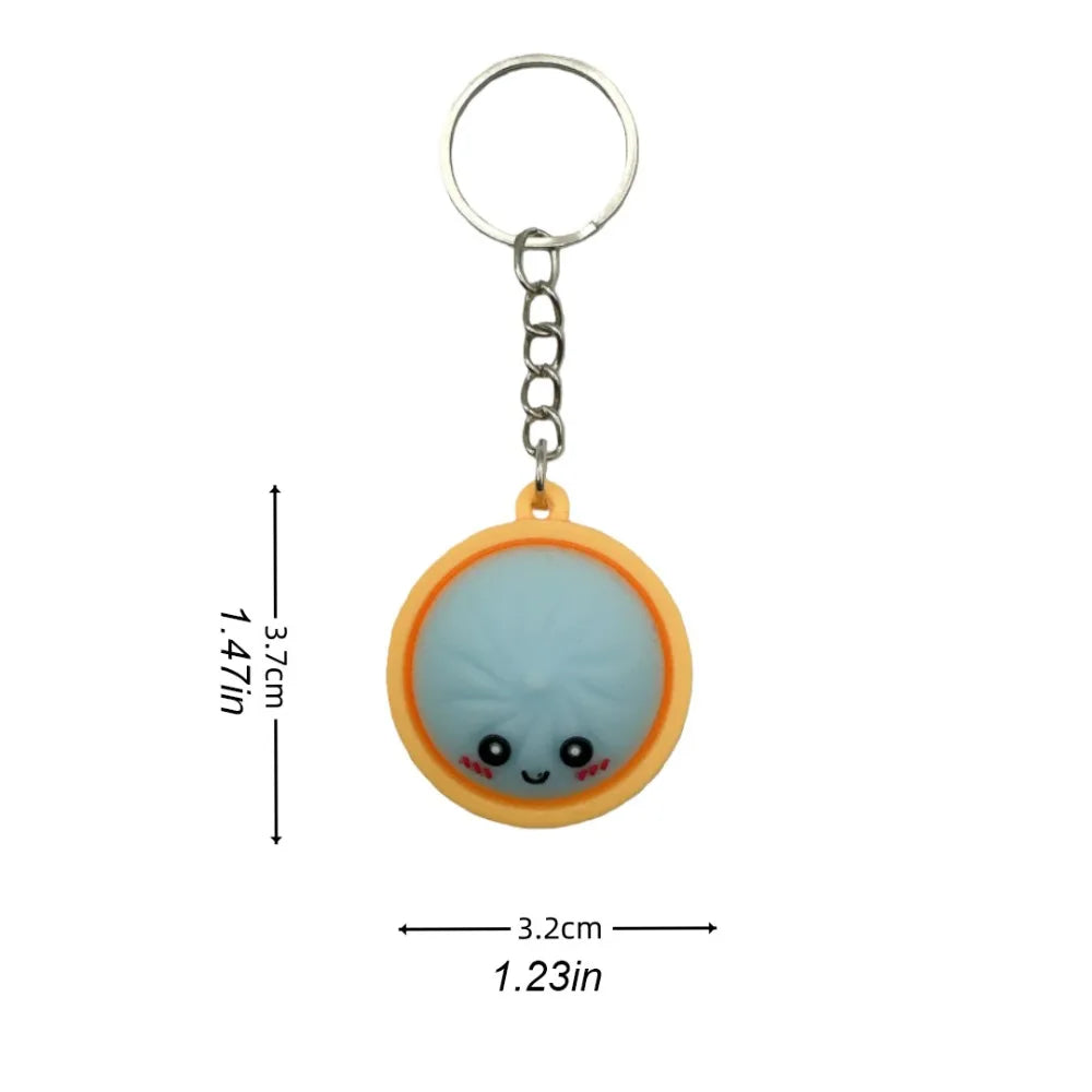 Handcrafted Resin Dumpling Keychains