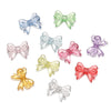 Multicolor Transparent Bow Acrylic Beads for DIY Jewelry Making