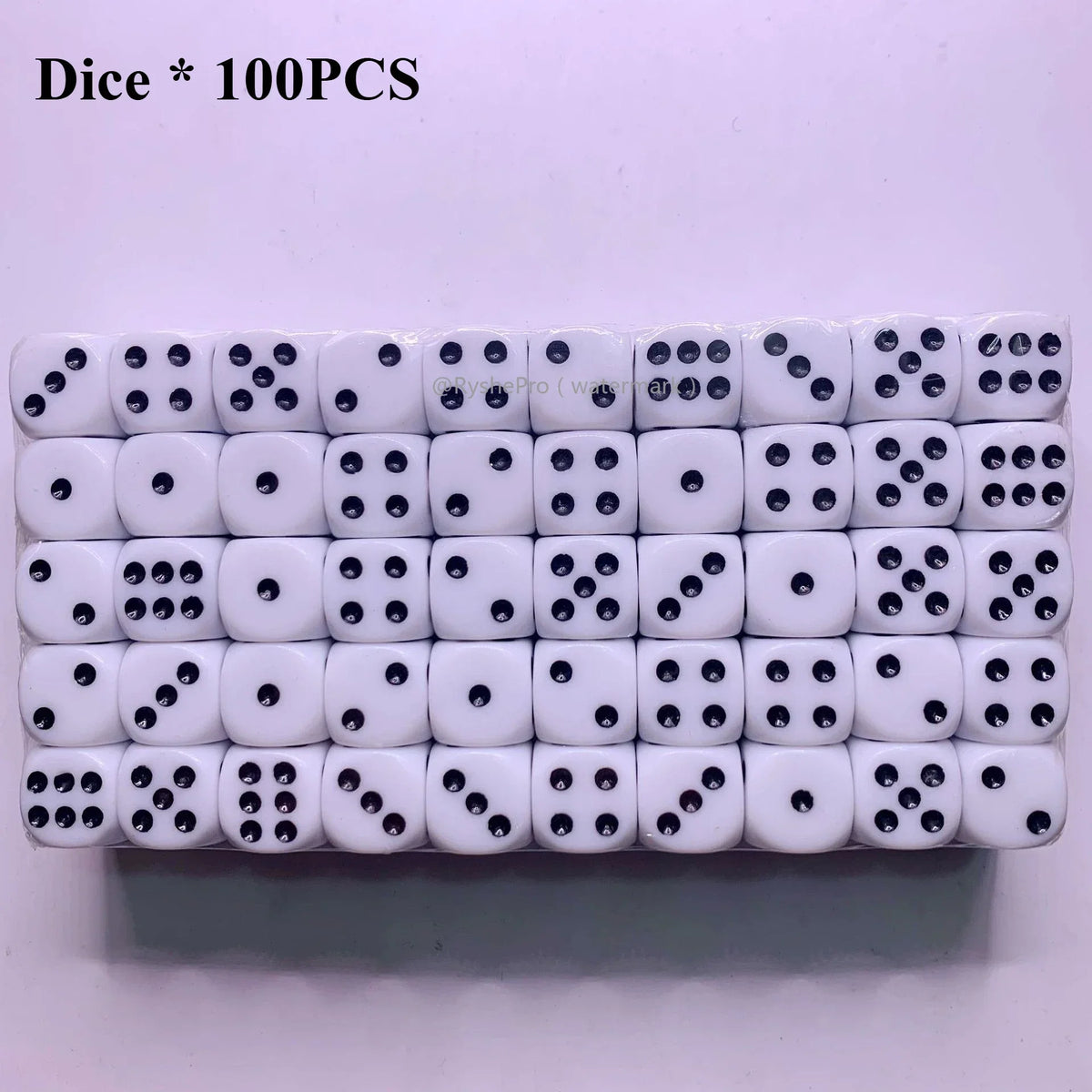 Acrylic Dice Set – 100 Colorful 14mm Dice for Games, Parties & Learning