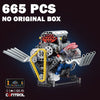 Technical V8 Engine Model Building Kit with LED Lights and App Control