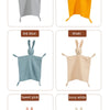 A collection of soft cotton muslin baby comforter blankets in various colors including soot, turmeric, ink blue, khaki, sweet