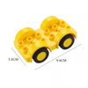 Yellow city traffic vehicle building blocks set with trucks and buses